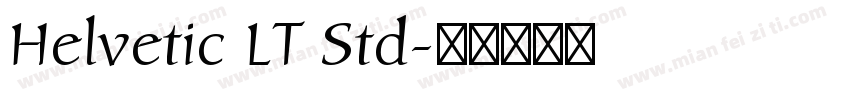 Helvetic LT Std字体转换